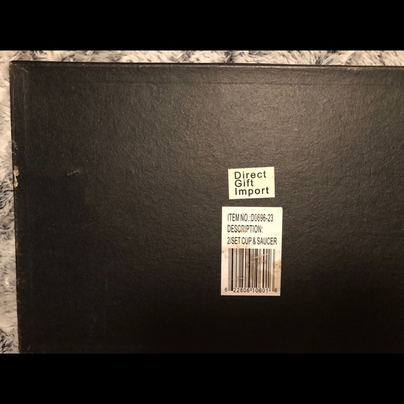 Set of Two White Cups & Saucers - Picture 5 of 5